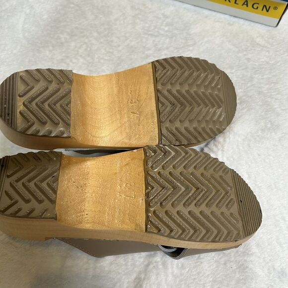 Bjork Swedish Comfort Sandals Shoes Beige Leather Upper size EU 37 US 6.5 - Picture 4 of 4